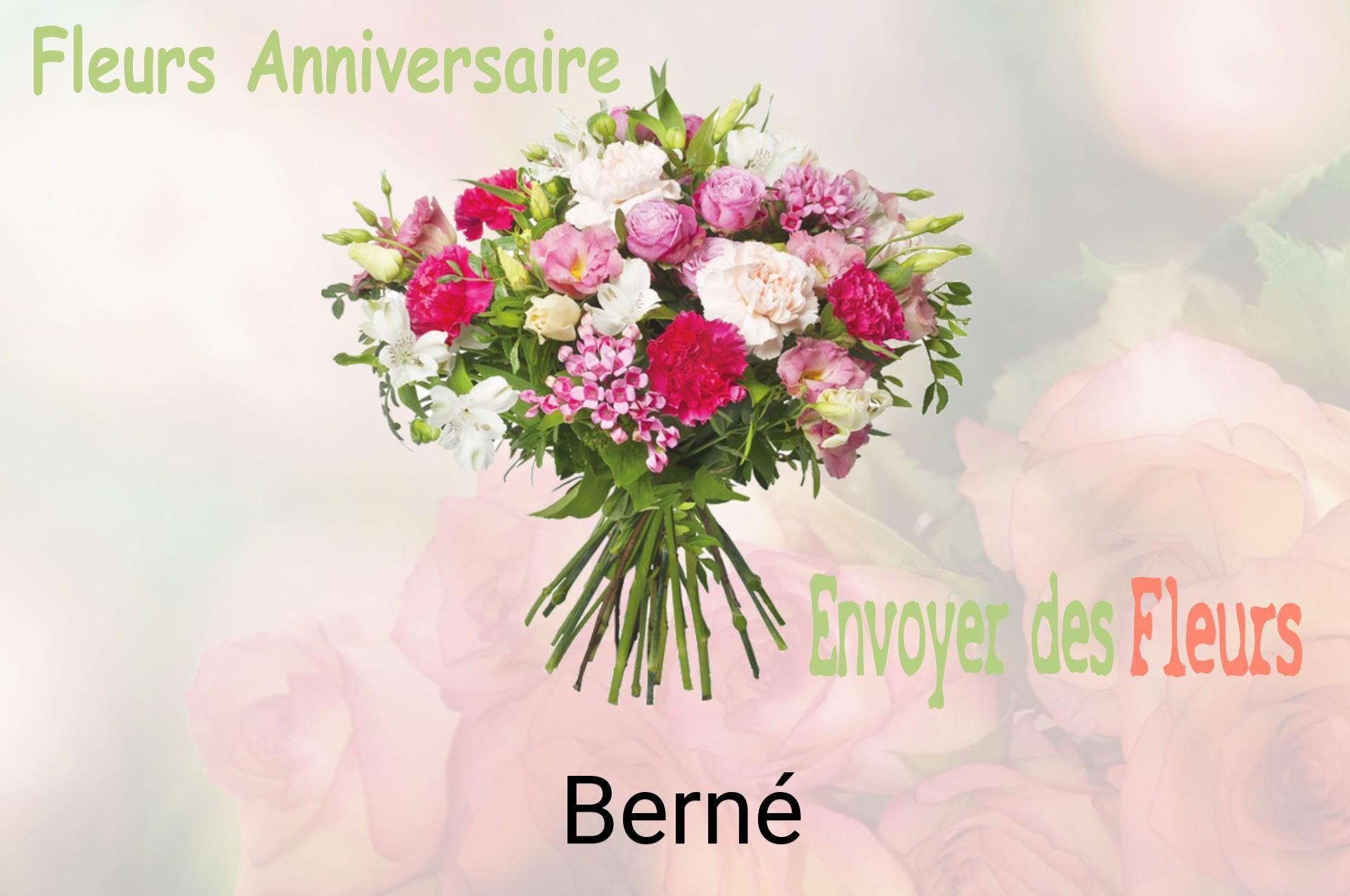 Bouquet de fleurs d’anniversaire livré à Berné