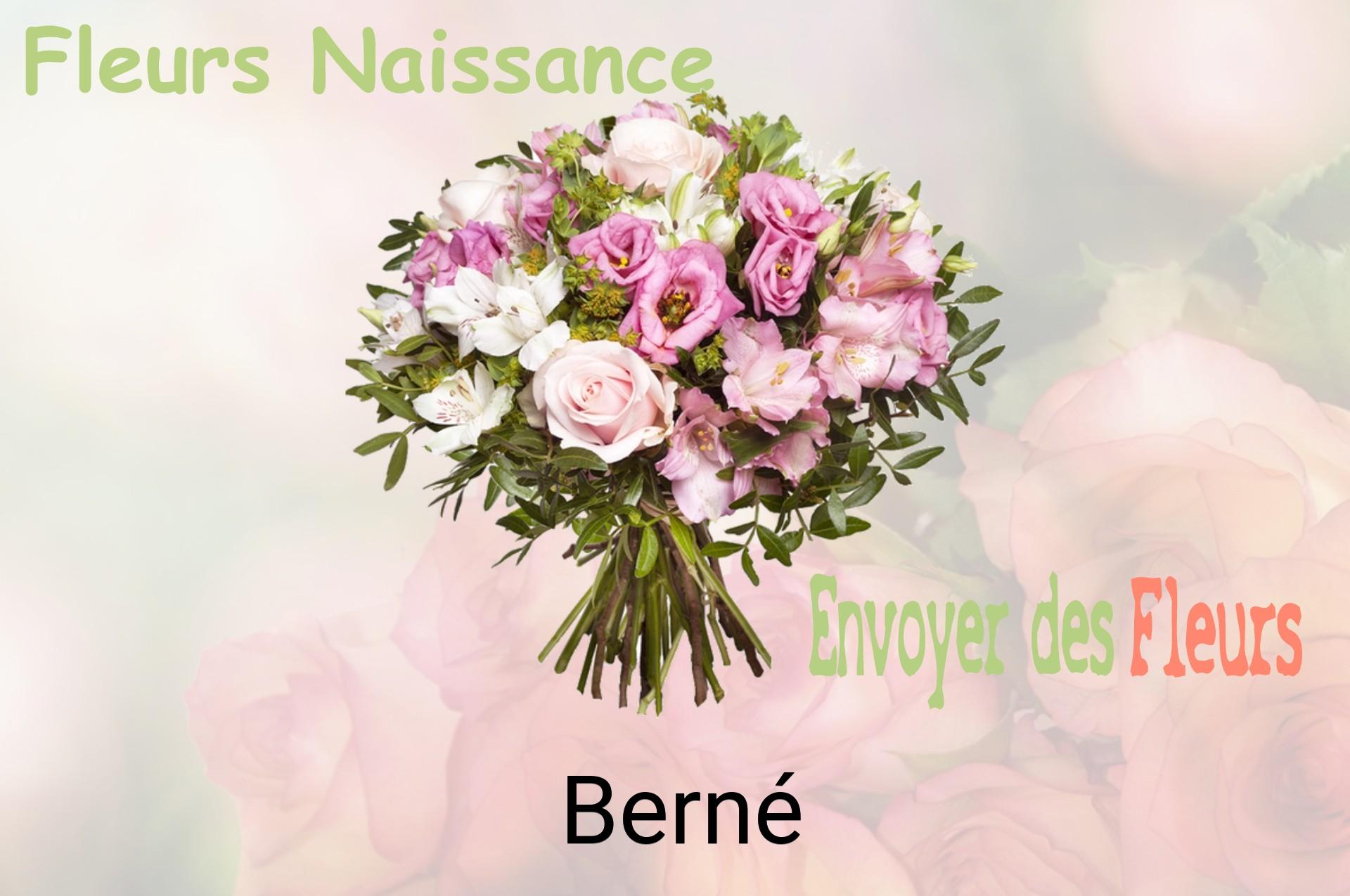 Bouquet de fleurs de naissance livré à Berné